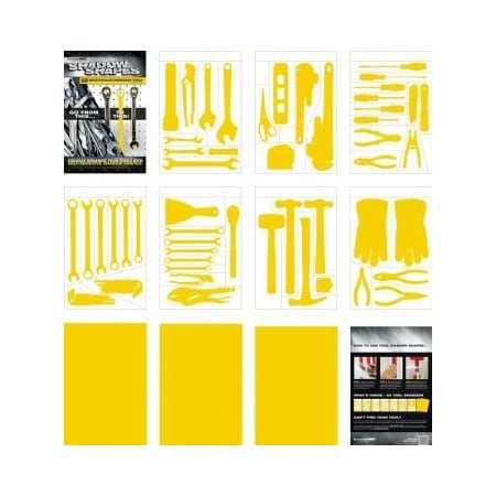 Accuform SHADOW SHAPES TOOL SHADOW LABEL PVR100YL PVR100YL